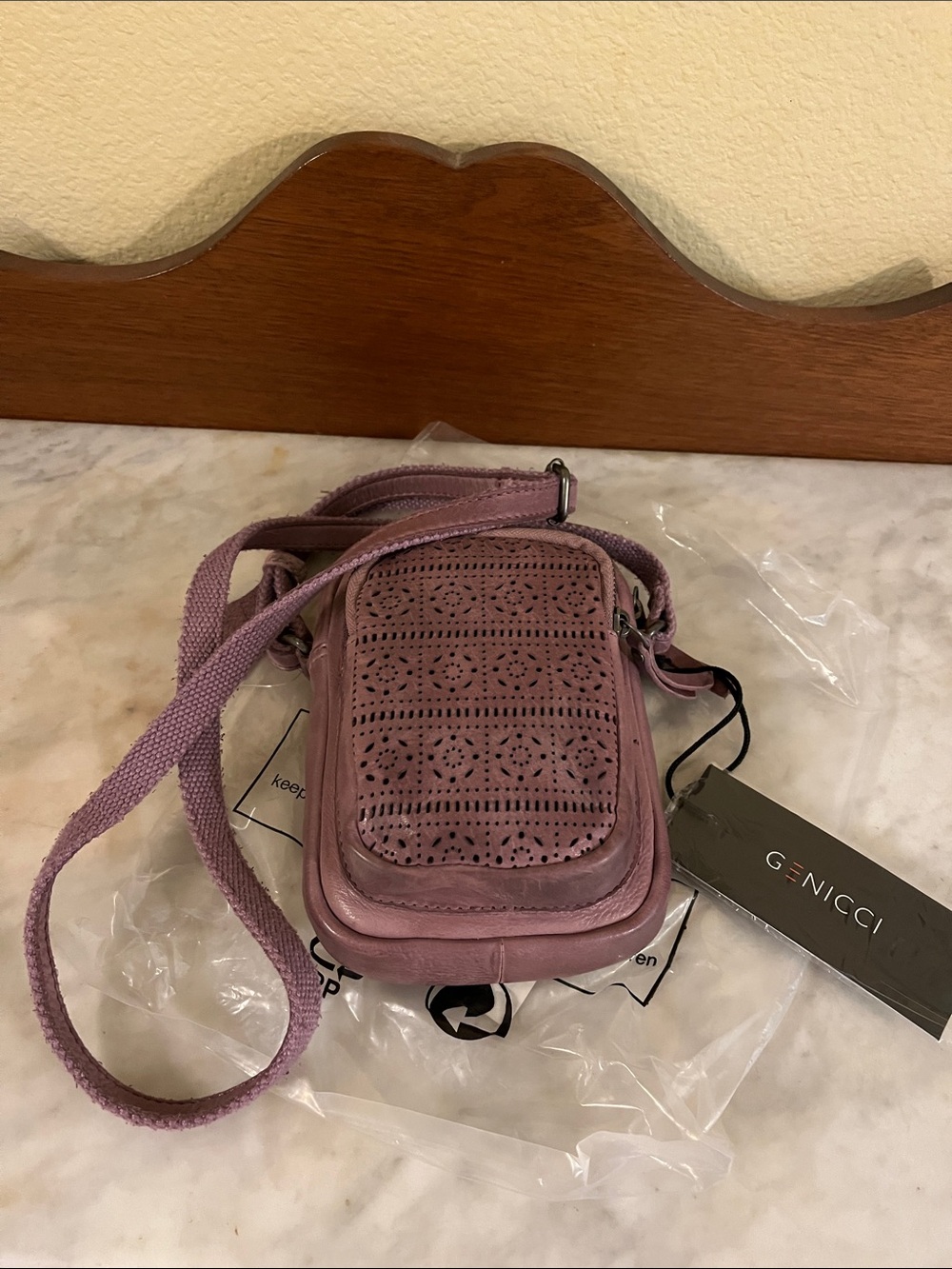 Genicci Lilac Small Crossbody Bag